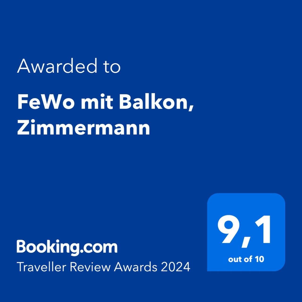 StrasenFewo Mit Balkon, Zimmermann公寓 外观 照片